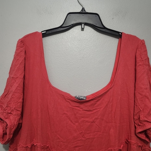 Arula women's mini dress orange size C 3X  baby doll summer vacation - Picture 5 of 7